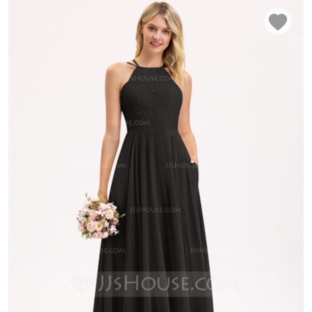JJsHouse Black Bridesmaid Dress Size 2